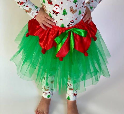 Red & Green Holiday Tutu