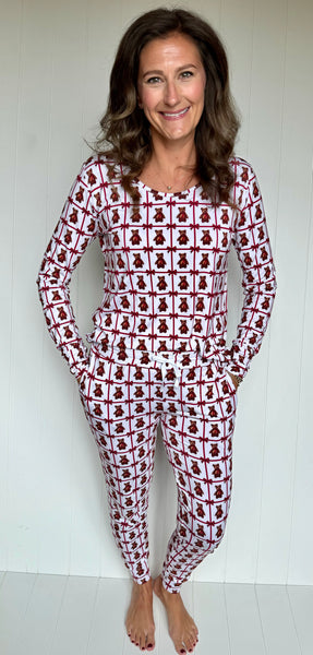 Vintage Teddy Bamboo Adult Women's (unisex) Joggers