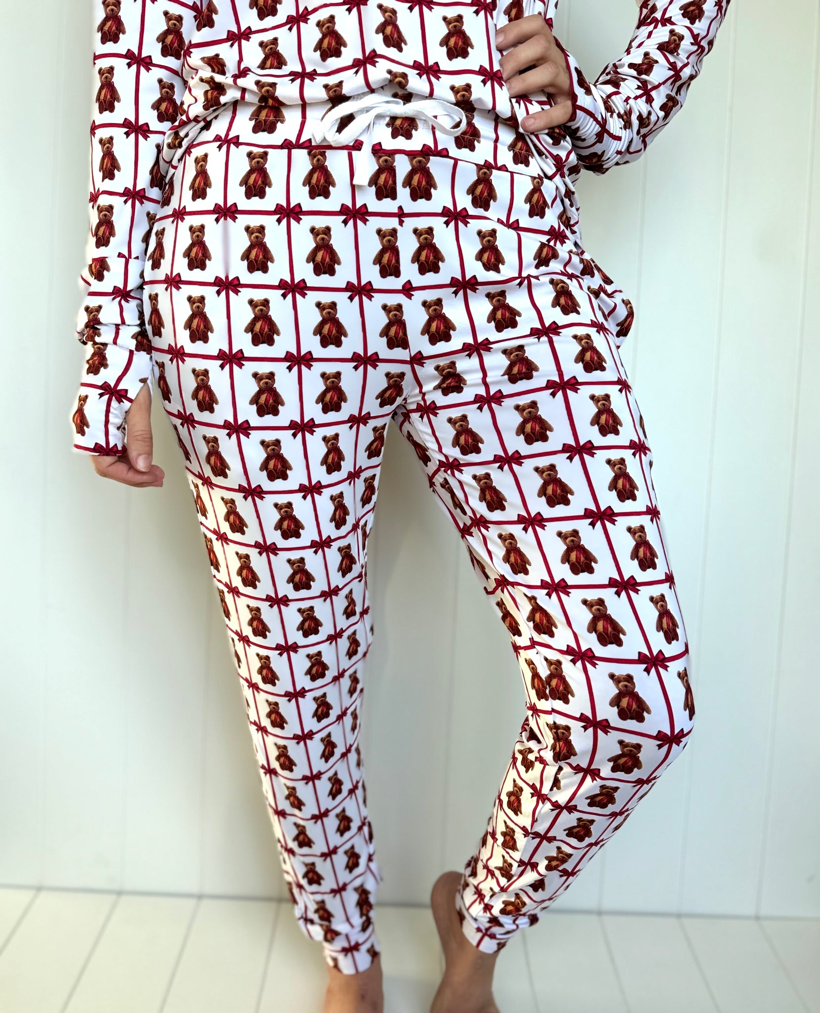 Vintage Teddy Bamboo Adult Women's (unisex) Joggers