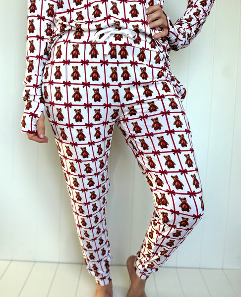 Vintage Teddy Bamboo Adult Women's (unisex) Joggers