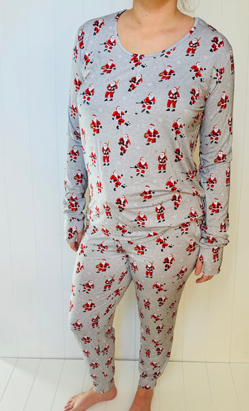 Women's Sports Santa Bamboo Top (with thumb holes)