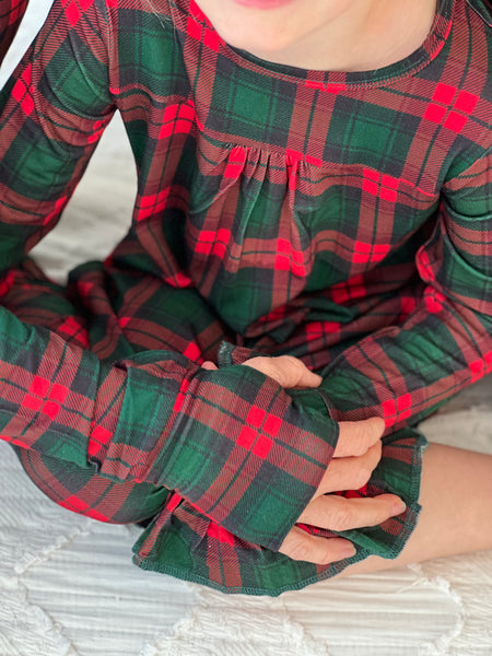 Women's Holiday Plaid Bamboo Top