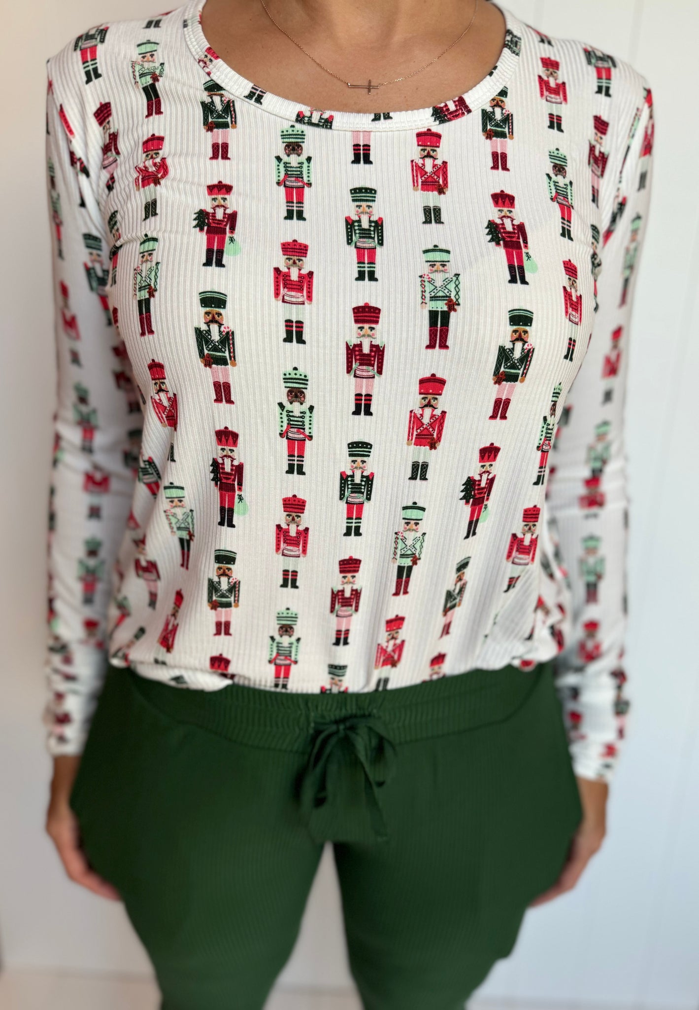 Women's Nutcracker Ribbed Bamboo Top (with thumb holes)