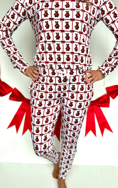 Vintage Teddy Bamboo Adult Women's (unisex) Joggers