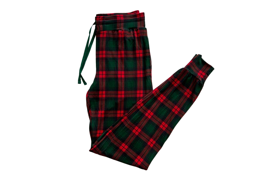 Holiday Plaid Adult Women's (unisex) Joggers