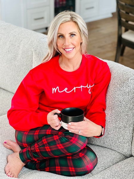 Adult (unisex) Merry Sweatshirt (NOT BAMBOO)