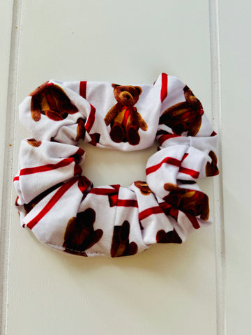 Vintage Teddy Bamboo Hair Scrunchie