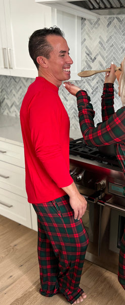 Holiday Plaid Adult Men's (unisex) Pants