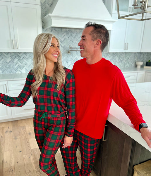 Women's Holiday Plaid Bamboo Top