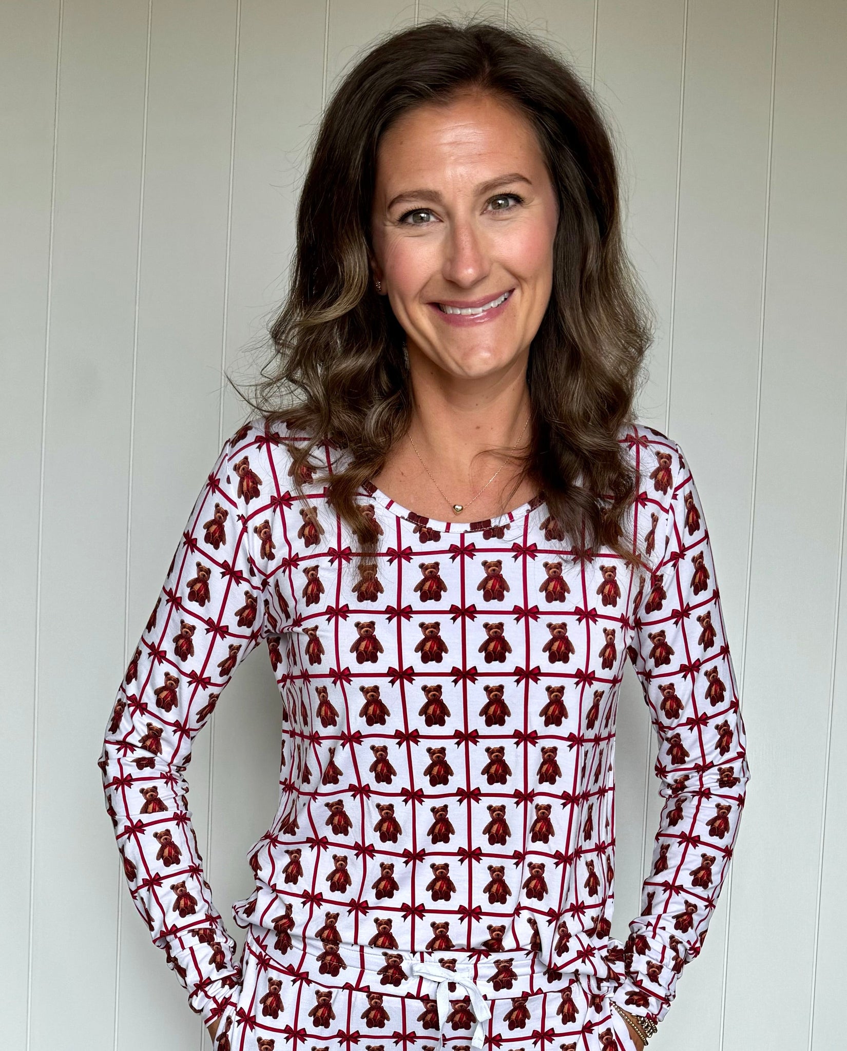 Women's Vintage Teddy Bamboo Top (with thumb holes)