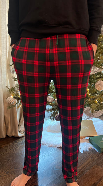 Holiday Plaid Adult Men's (unisex) Pants