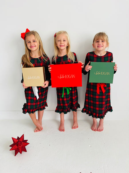 Holiday Plaid Tea Length Dress