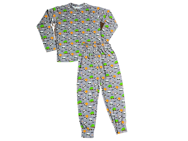 Kids Everyday Loose Skull Jogger & Long Sleeve Shirt Set