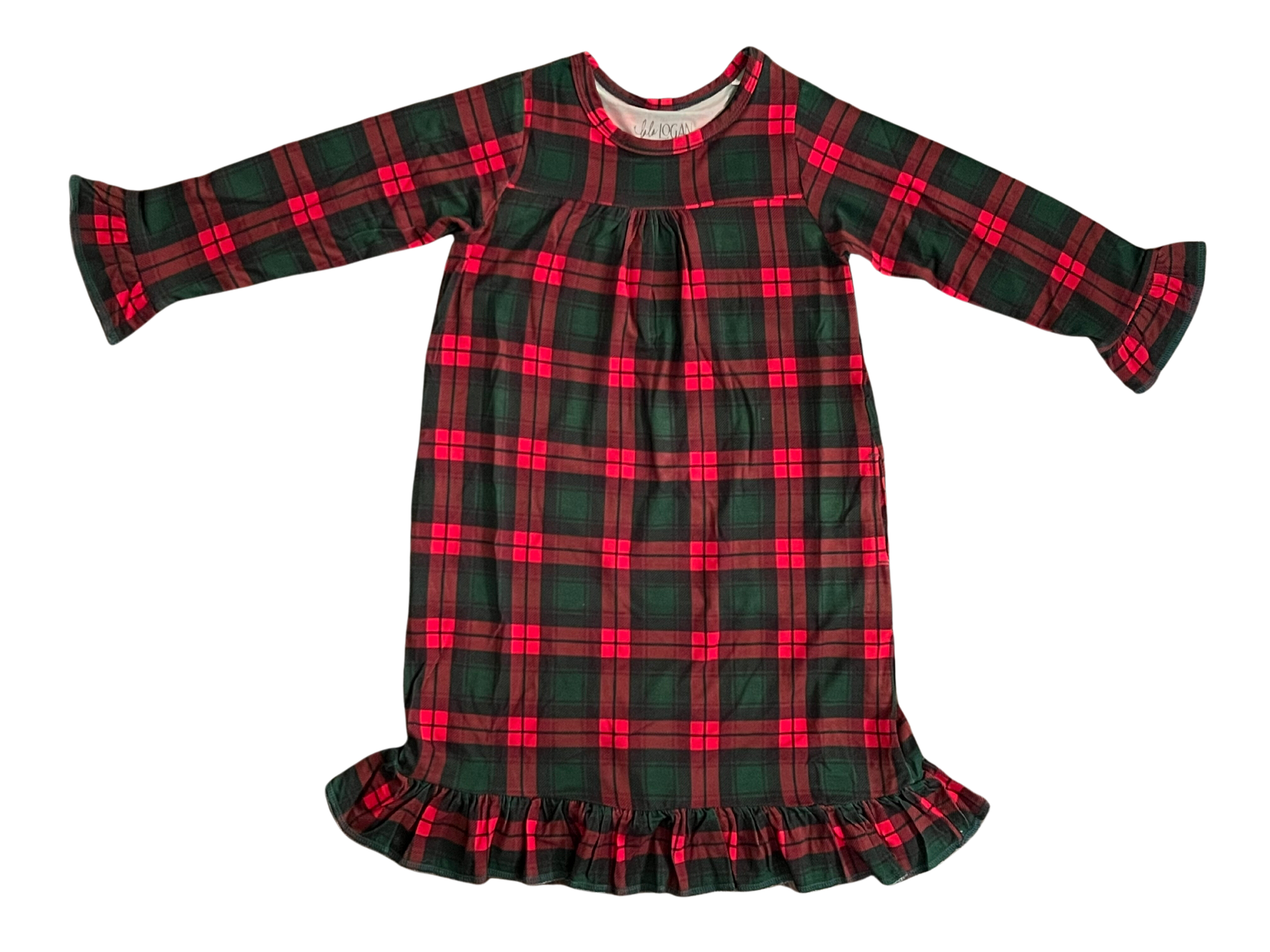 Holiday Plaid Tea Length Dress