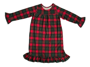 Holiday Plaid Tea Length Dress