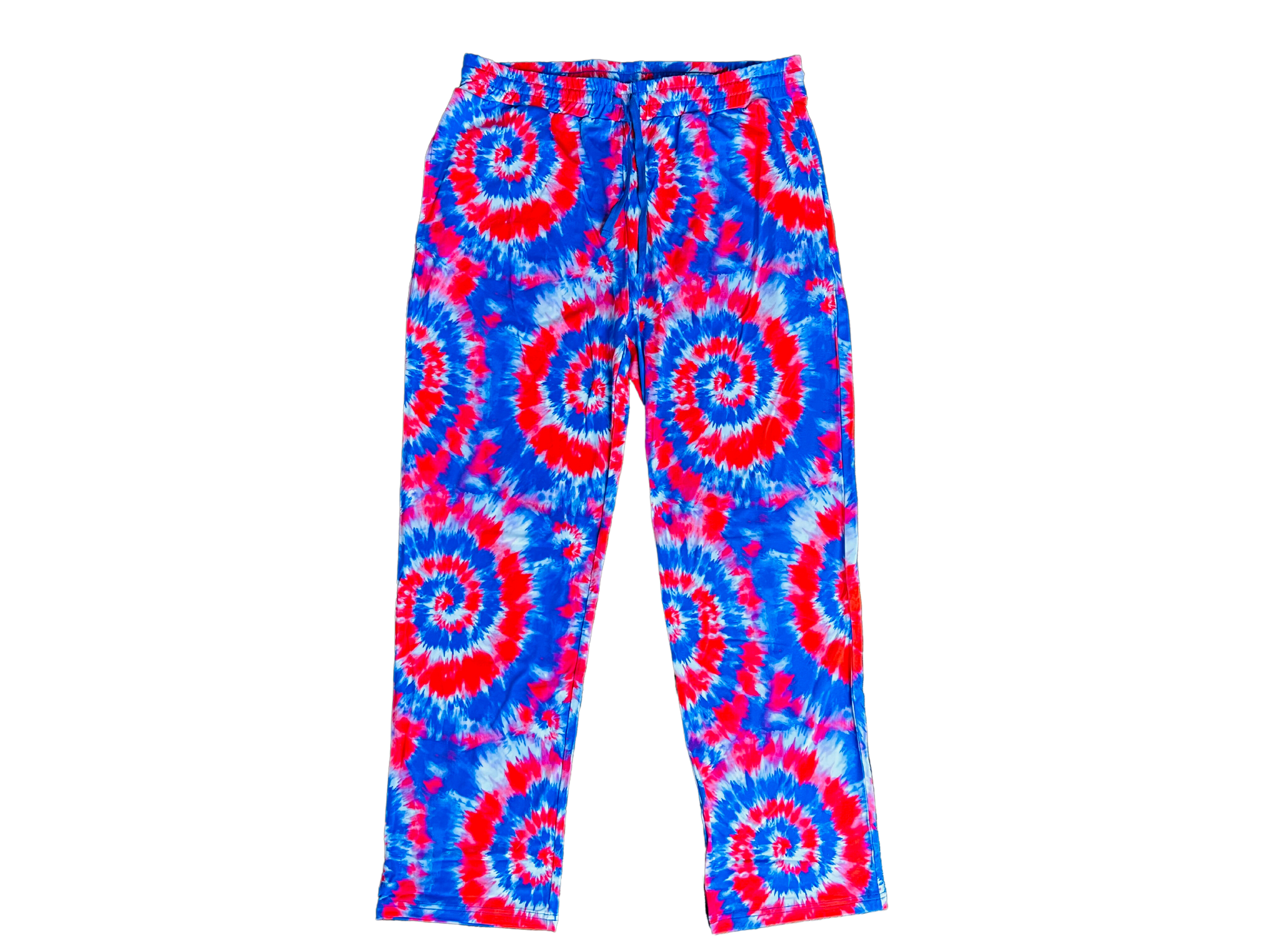Red, White and Blue Tie Dye Adult Men's (unisex) Pants