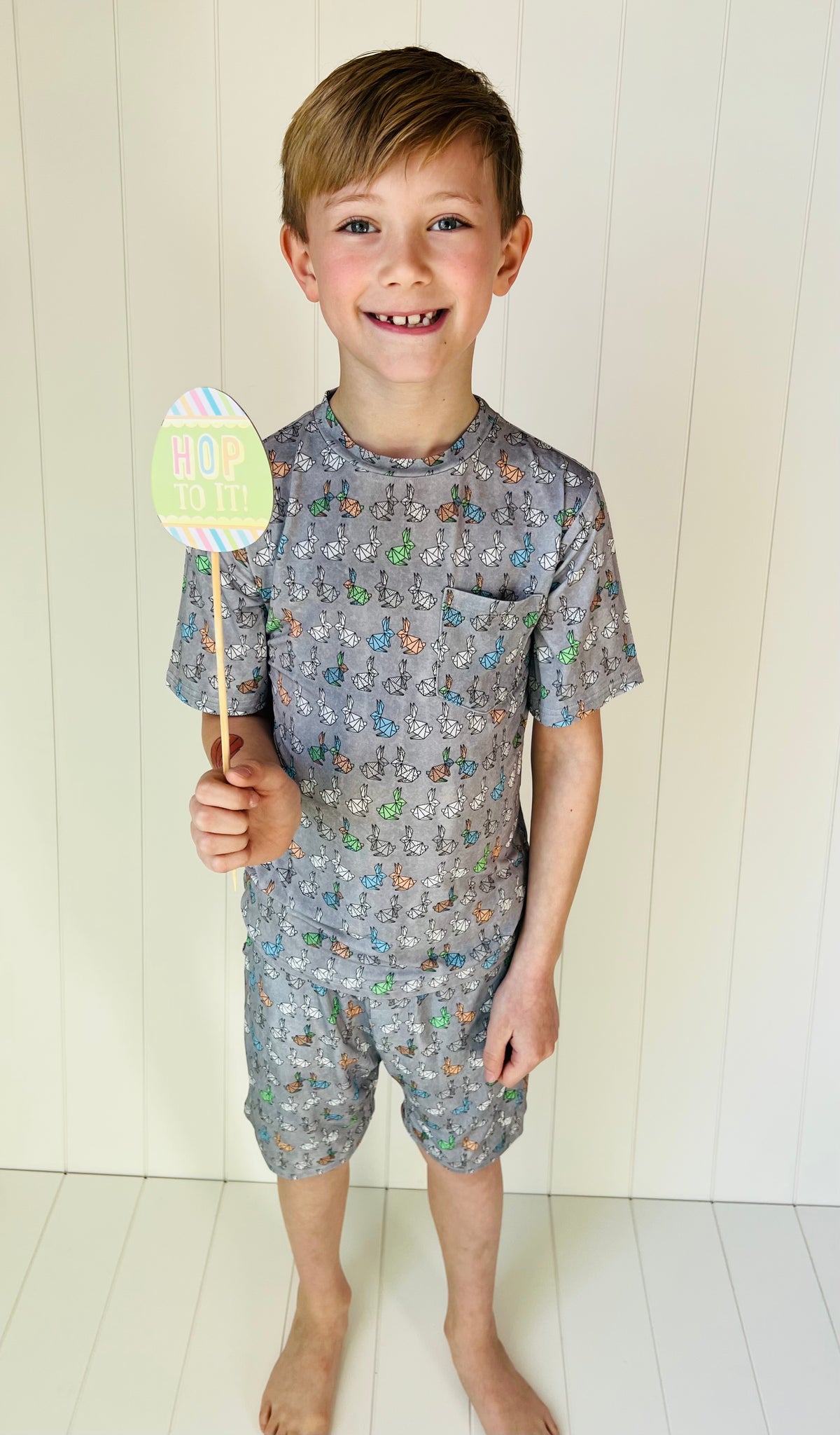 Origami Bunny Everyday T-shirt & Shorts Set