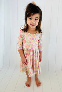 Floral Bunny Twirl Dress (with hidden pockets)