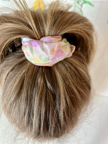 Floral Bunny Hair Scrunchie