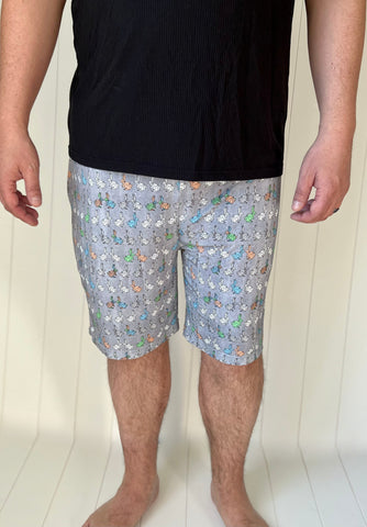 Origami Bunny Adult Men's (unisex) Shorts