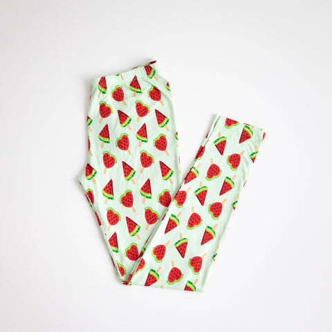 Watermelon Popsicle Adult Leggings