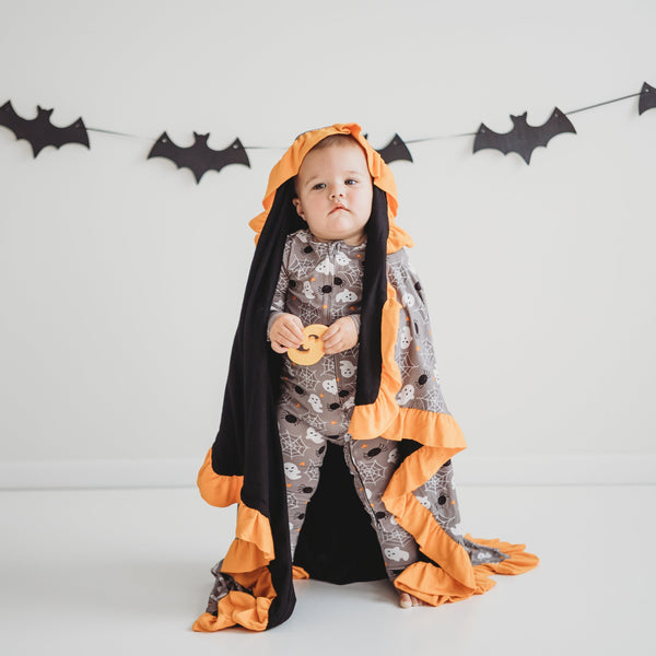 Halloween Ruffled Ghost Blankie
