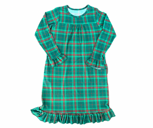 Plaid Tea Length Dress