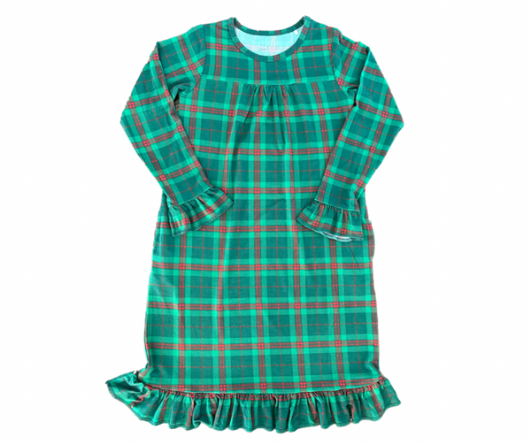 Plaid Tea Length Dress