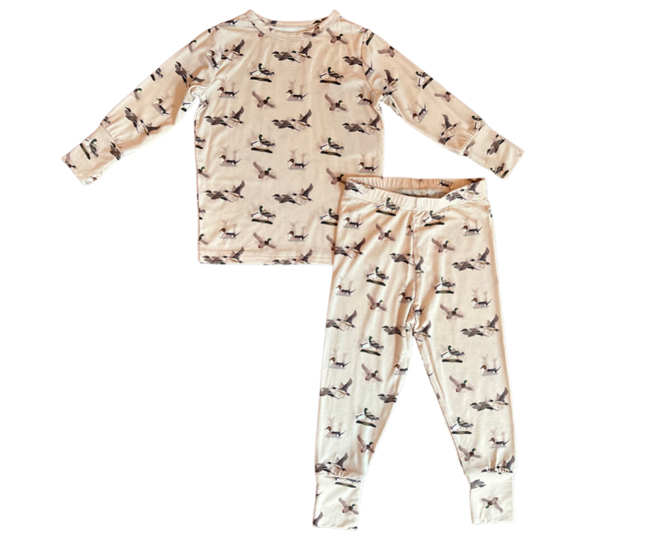 Duck Two-Piece Bamboo Viscose Pajama Set