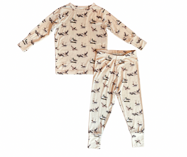 Duck Two-Piece Bamboo Viscose Pajama Set