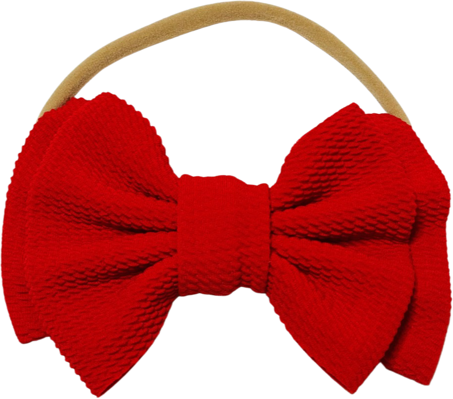 Red Bow Headband