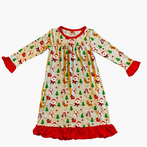 Santa Tea Length Dress