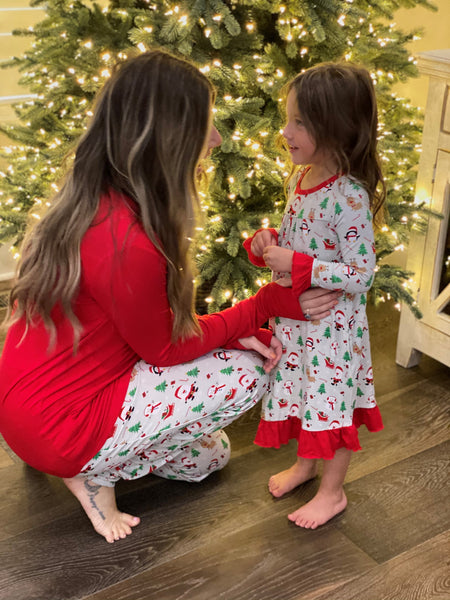 Santa Tea Length Dress