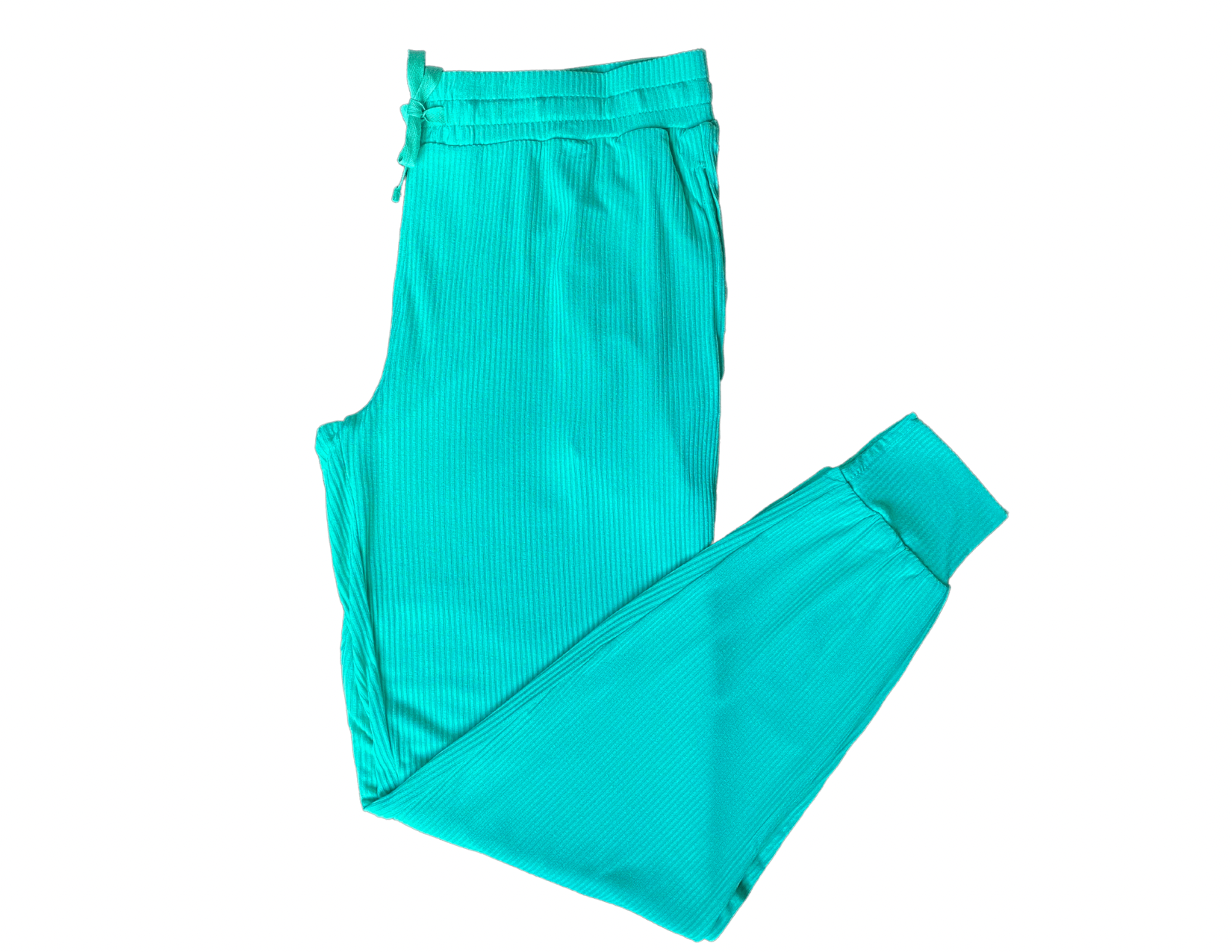 Teal Ribbed Adult Women's (unisex) Joggers