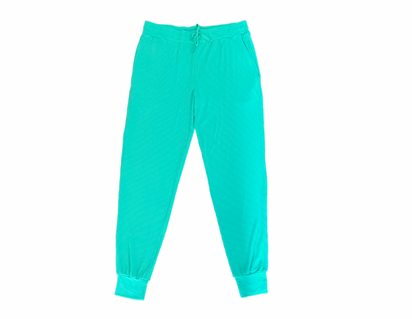 Teal Ribbed Adult Women's (unisex) Joggers