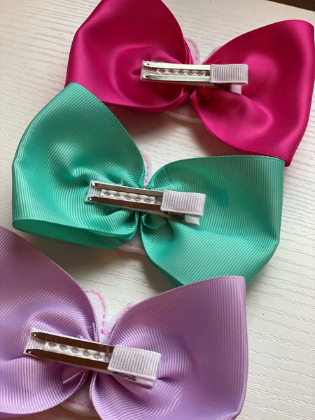 Bunny Bow Hair Clips