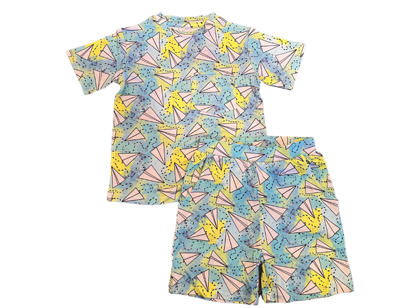 Everyday Paper Airplanes Bamboo T-shirt & Shorts Set
