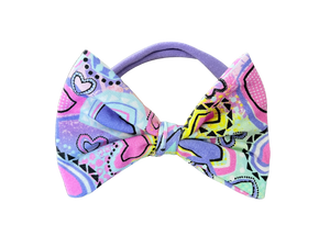Hearts Bow Headband