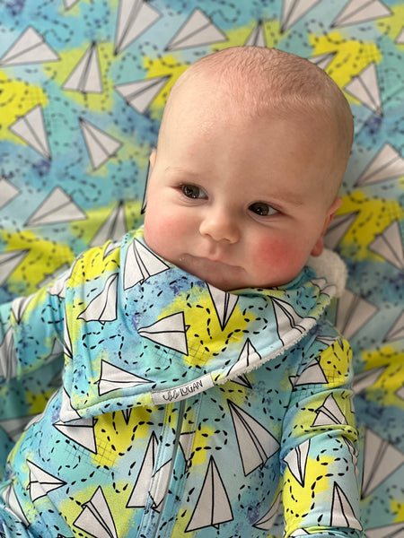 Paper Airplane Bandana Bib