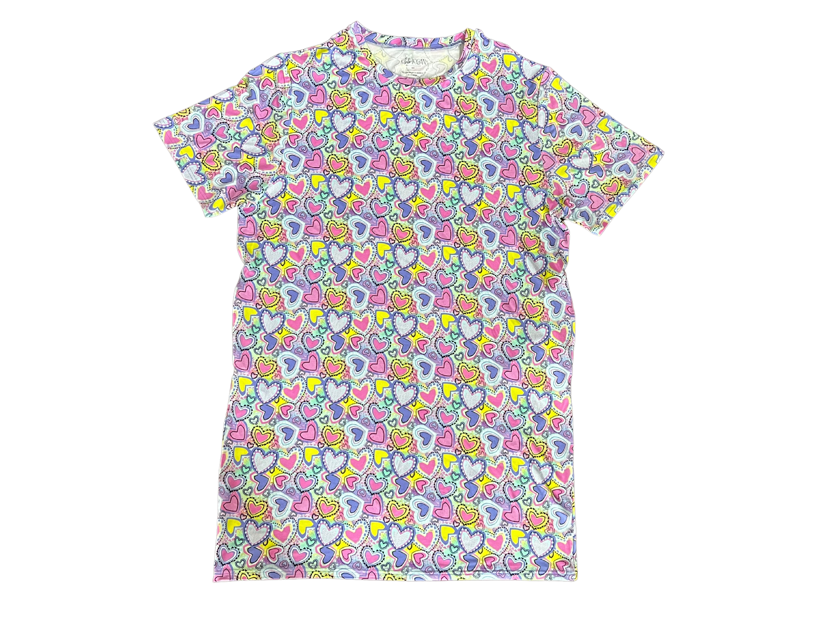 Hearts Women's Oversized T-Shirt Dress