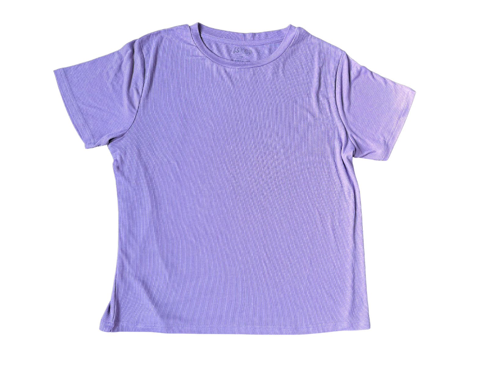 Adult Purple Ribbed T-Shirt