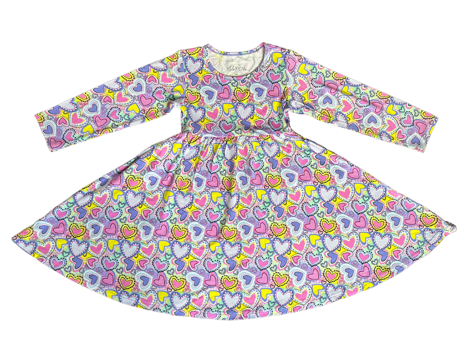 Hearts Twirl Dress with hidden pockets