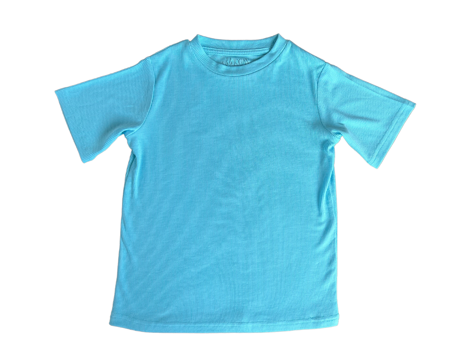 Kids Blue Ribbed T-Shirt