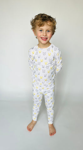 Bunny Two-Piece Bamboo Viscose Pajama Set