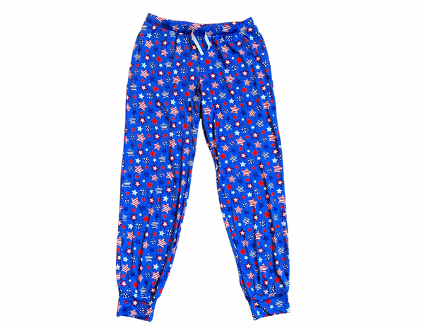 Red, White & Blue Stars Kids Joggers