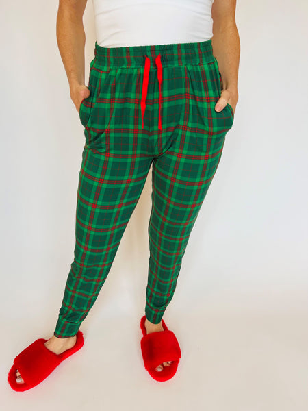 Plaid Kids Joggers