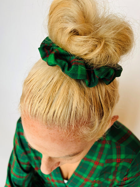 Plaid Hair Scrunchie