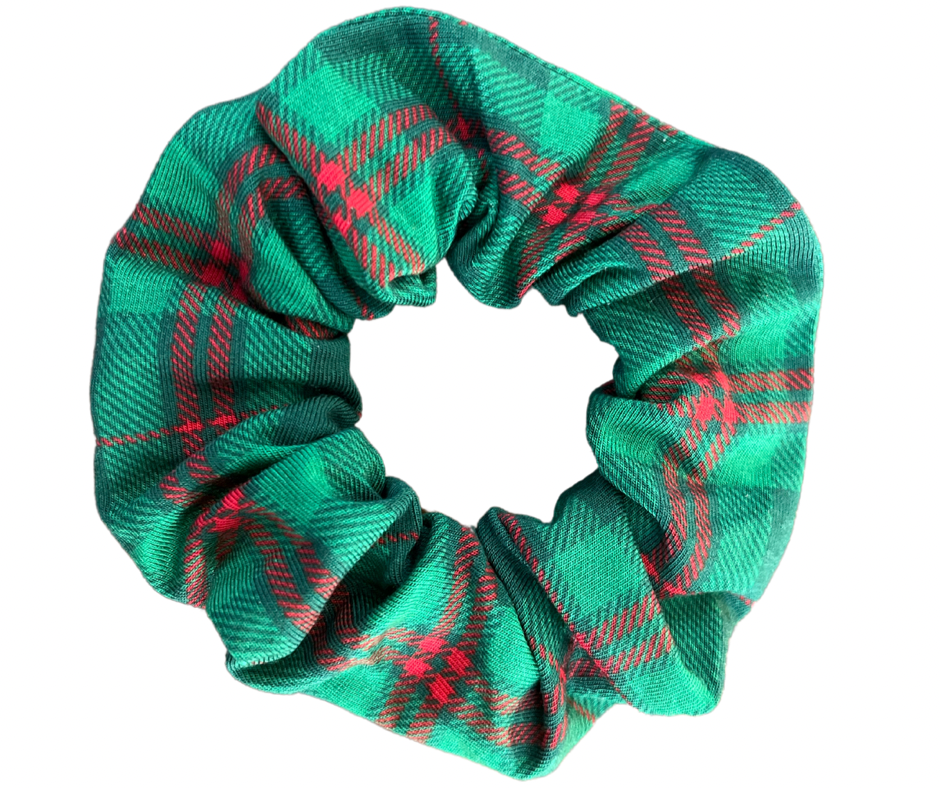 Plaid Hair Scrunchie