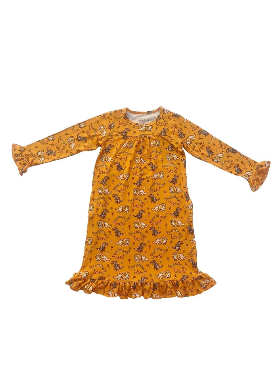 Halloween Dino Tea Length Dress