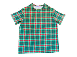 S/M Plaid Adult T-Shirt
